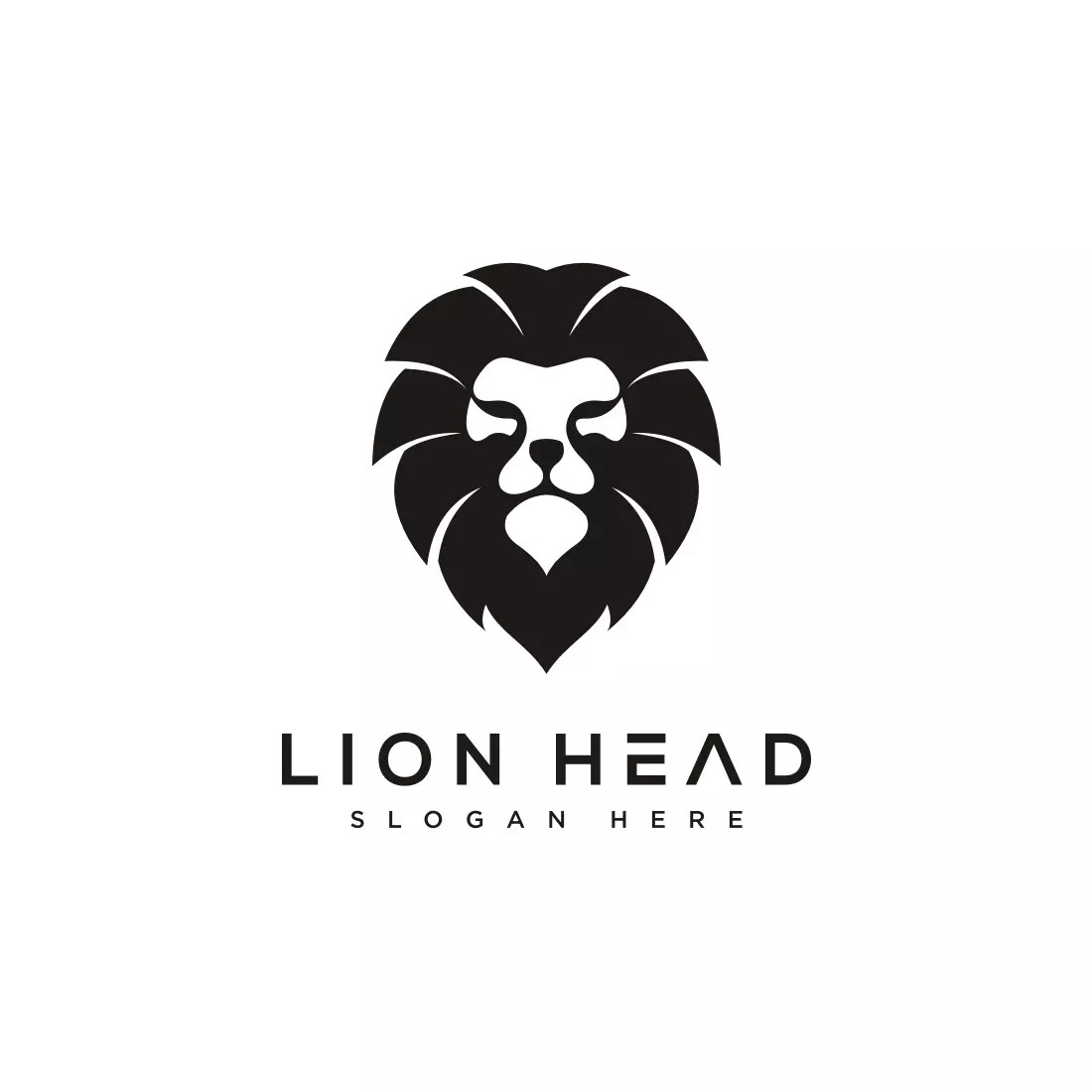 Lion Head Animal Logo MasterBundles