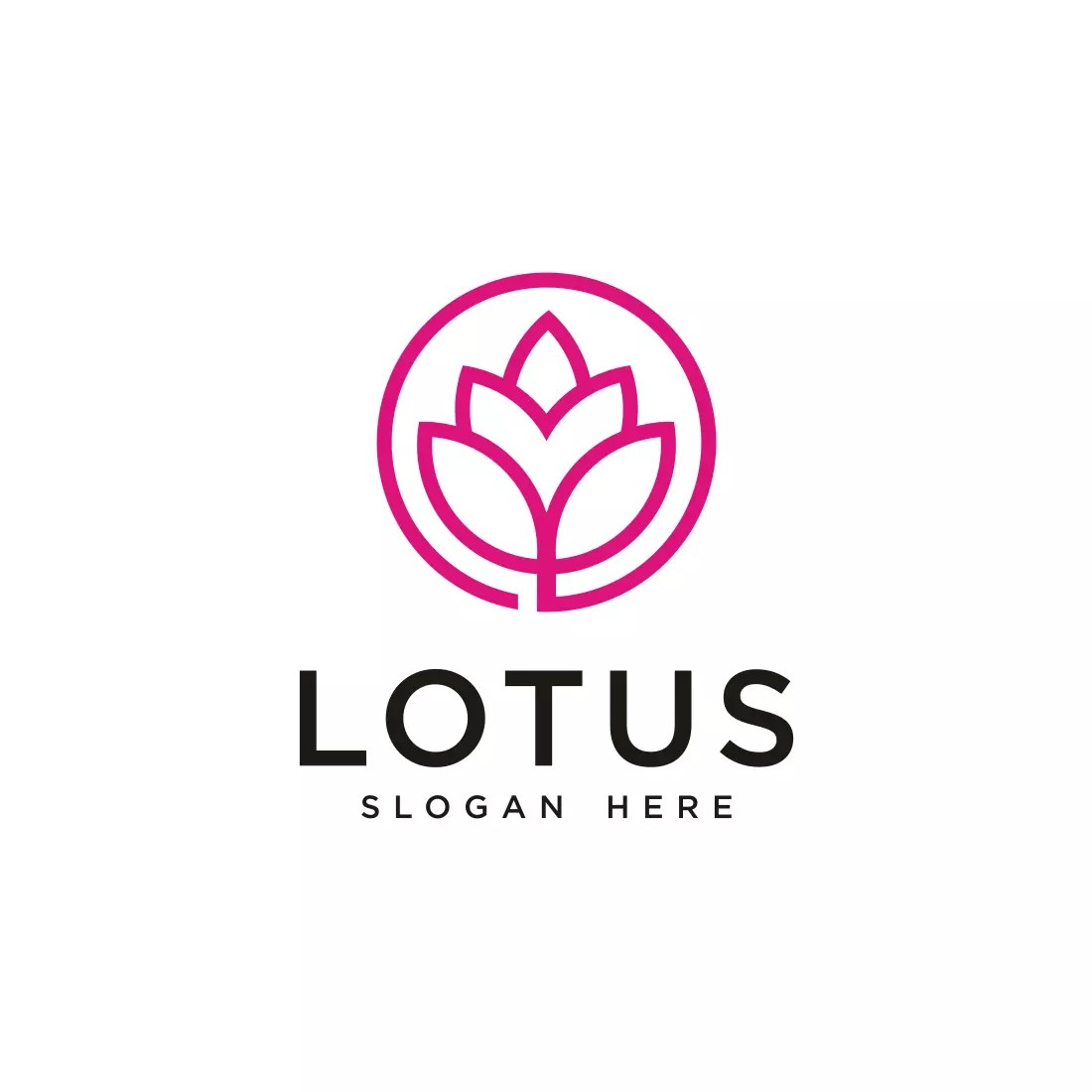 Lotus Flower Logo Vector Design MasterBundles