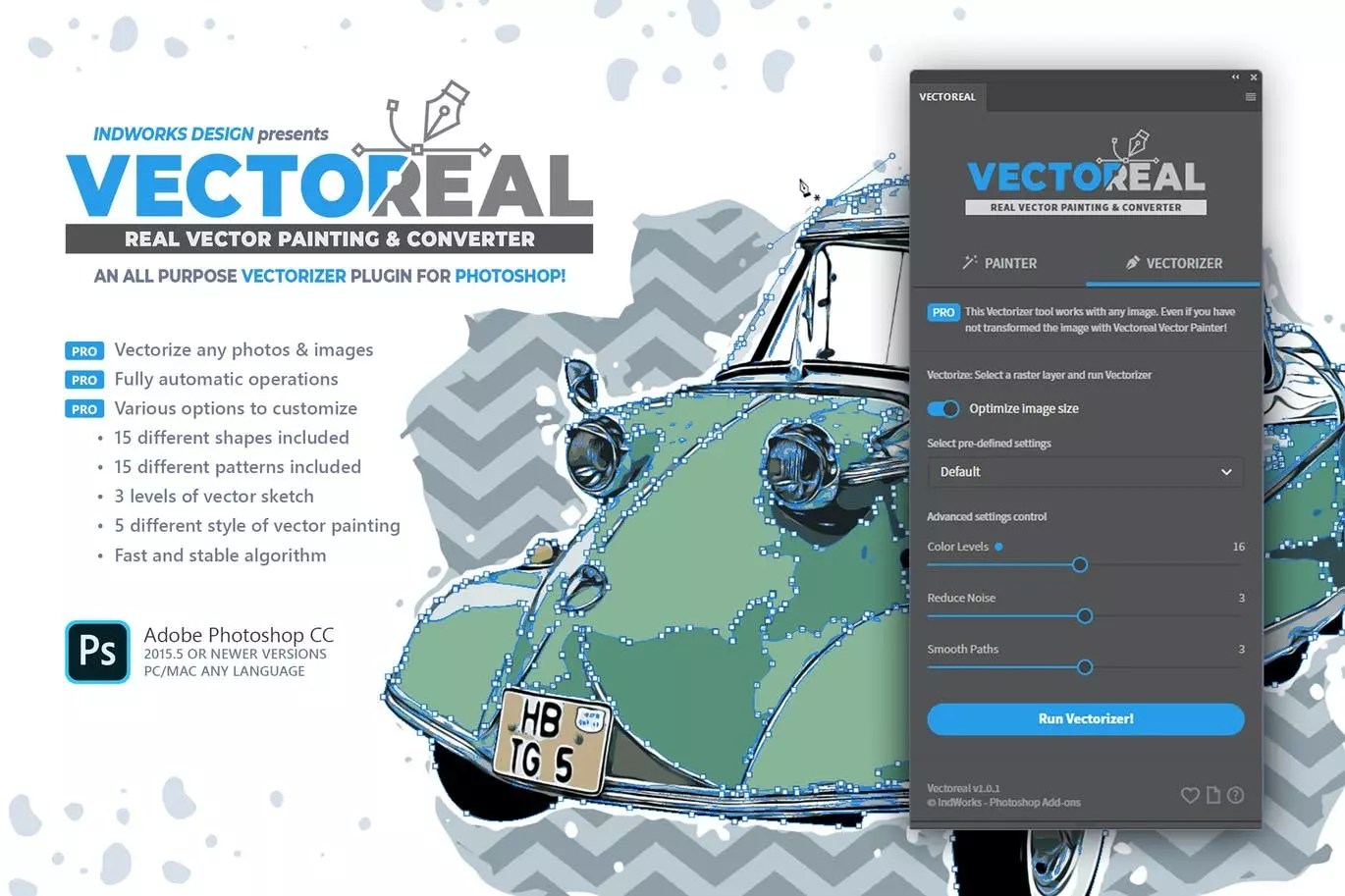 Real Vector Painting & Converter PS MasterBundles