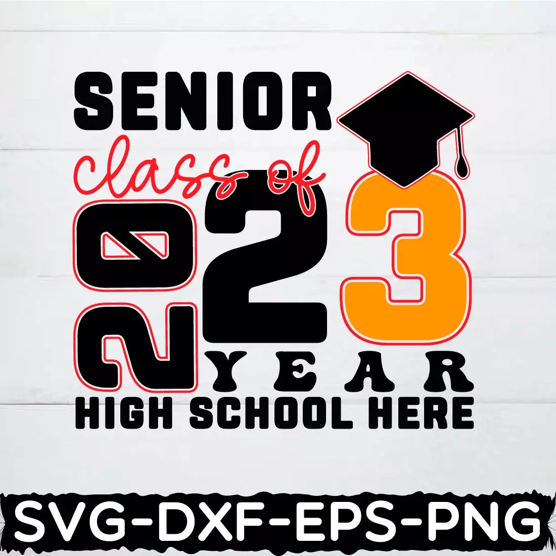 senior class of 2023 year high school here svg, graduation gifts