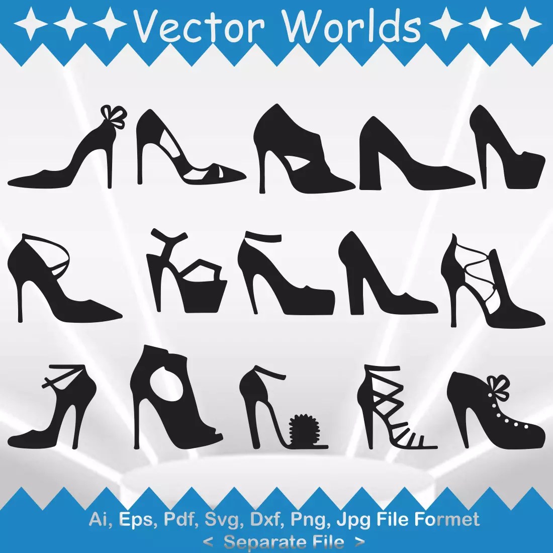 High Heel Shoes Women SVG Vector Design MasterBundles