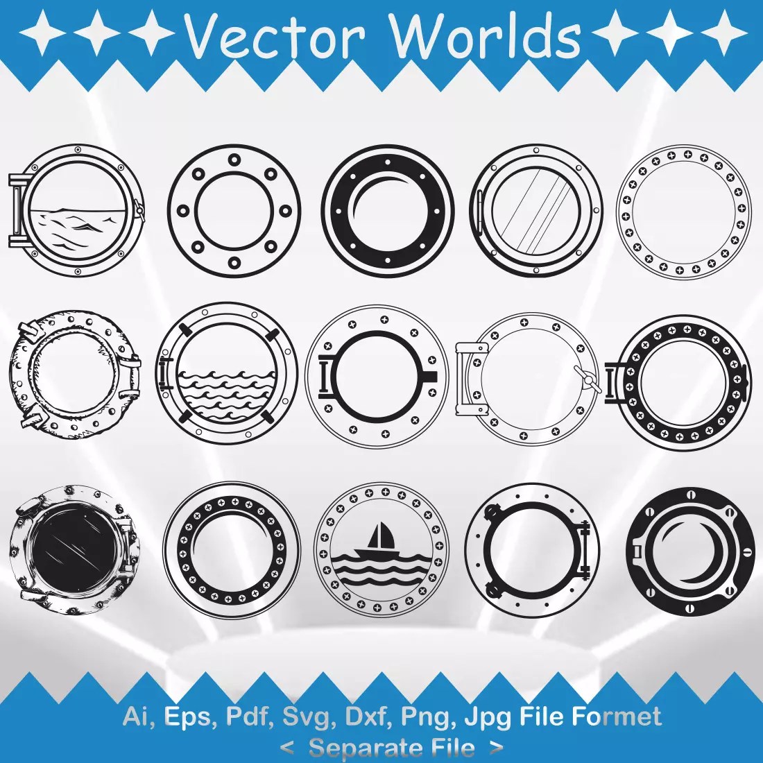 Porthole SVG Vector Design MasterBundles
