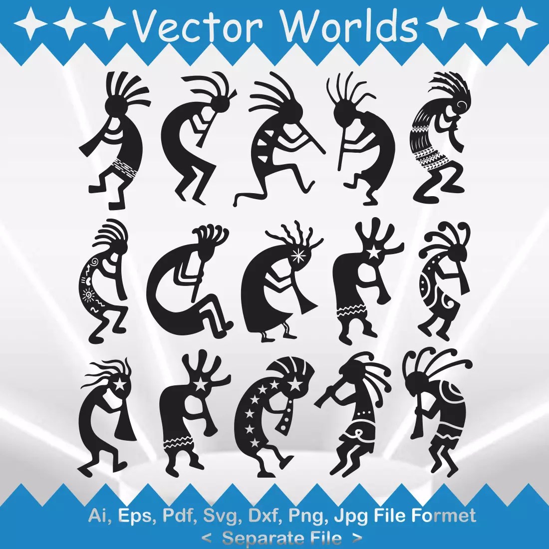 Kokopelli SVG Vector Design MasterBundles