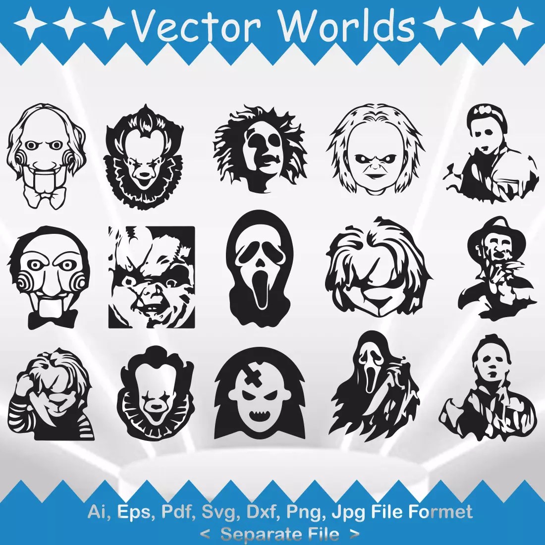 Horror Movie Villain SVG Vector Design MasterBundles