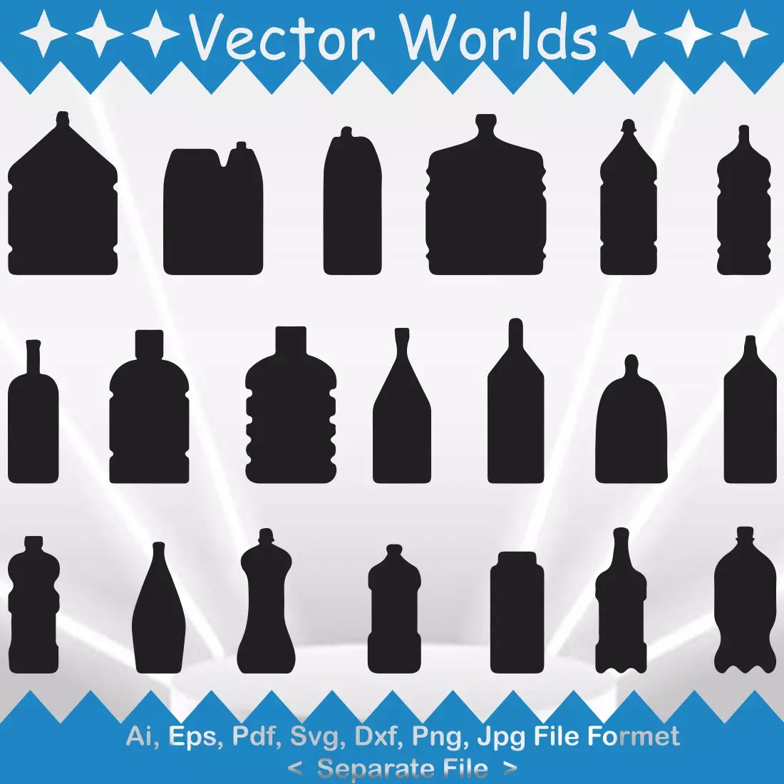 Plastic Bottle SVG Vector Design MasterBundles