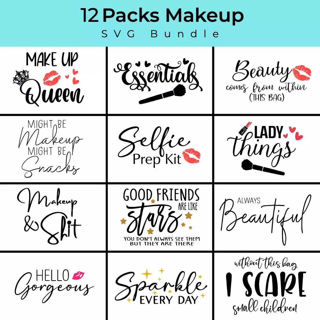 Makeup Bag Sayings Svg Saubhaya Makeup