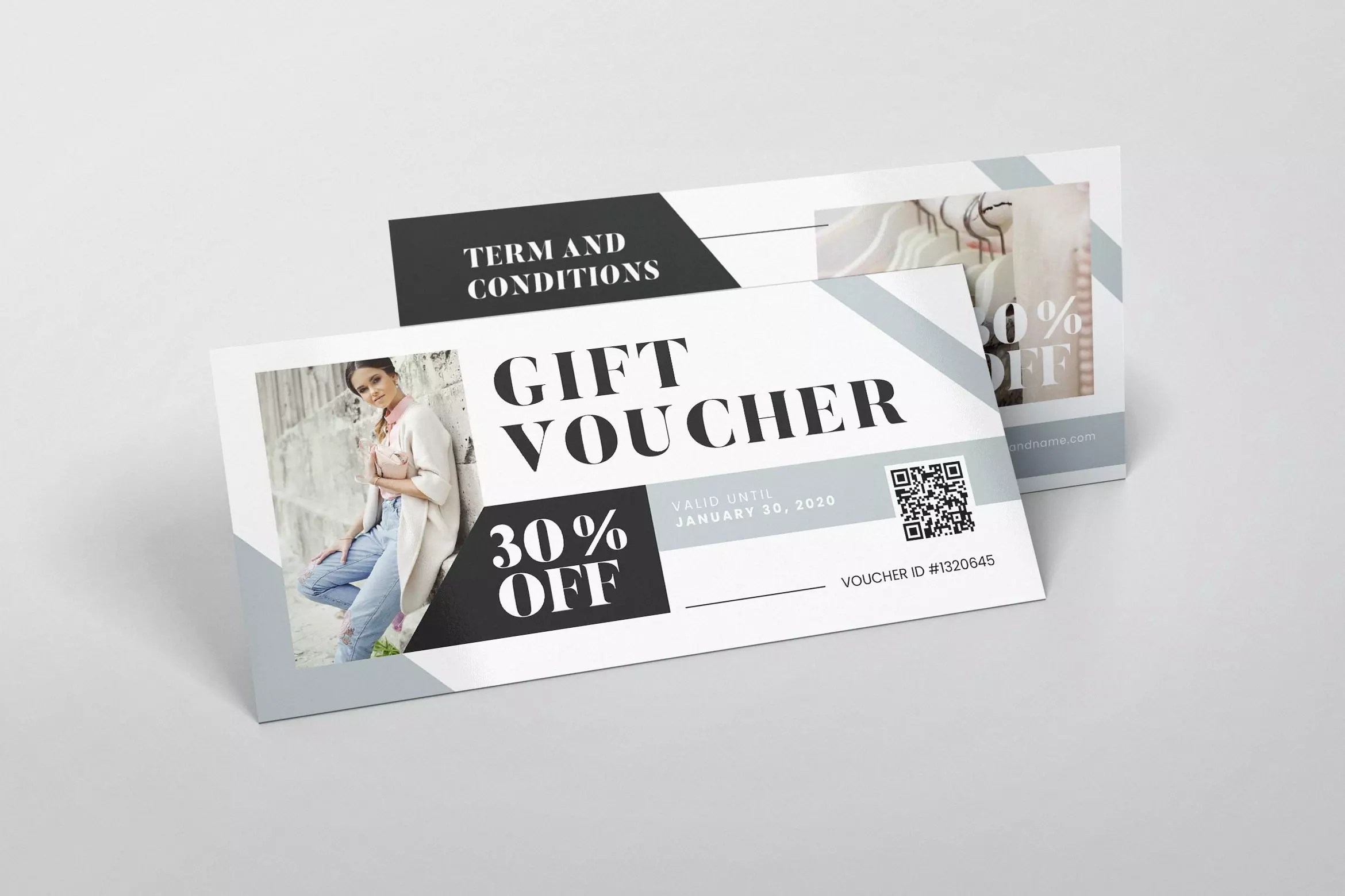 Fashion Boutique AI and PSD Voucher MasterBundles