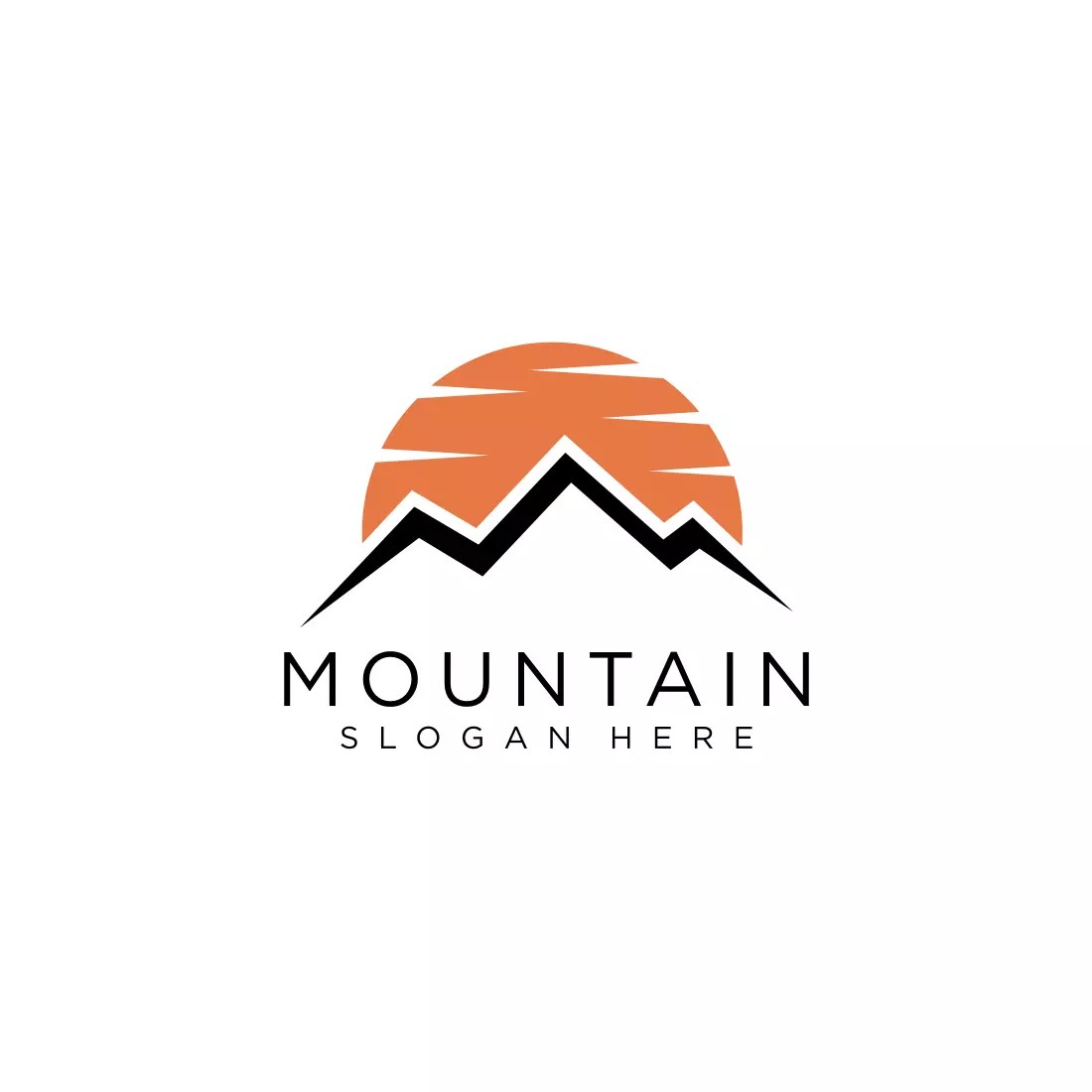 mountain logo vector design MasterBundles