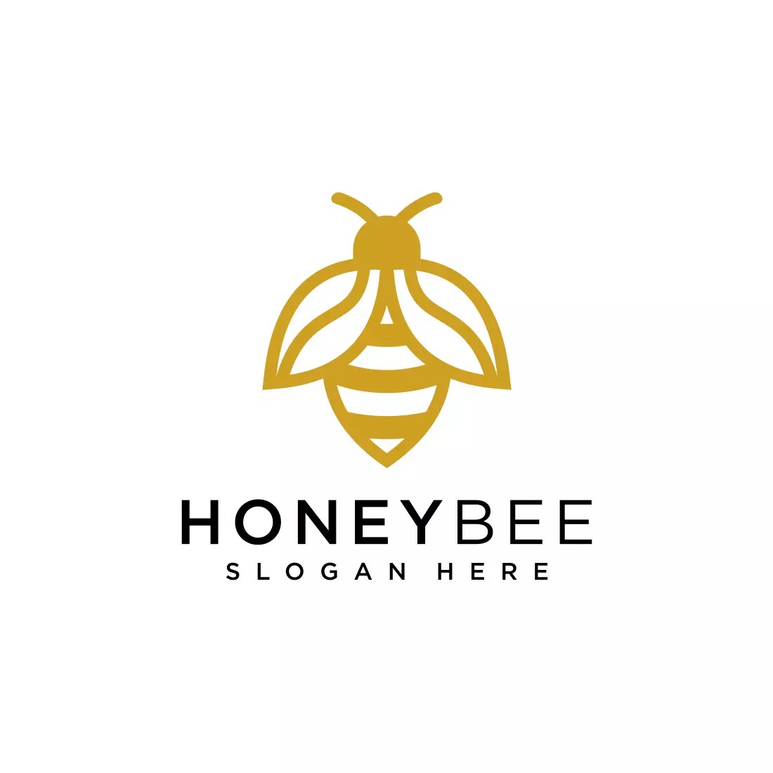 honey bee logo vector design MasterBundles