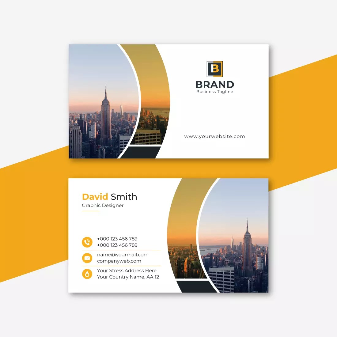 Simple Business Card Template MasterBundles