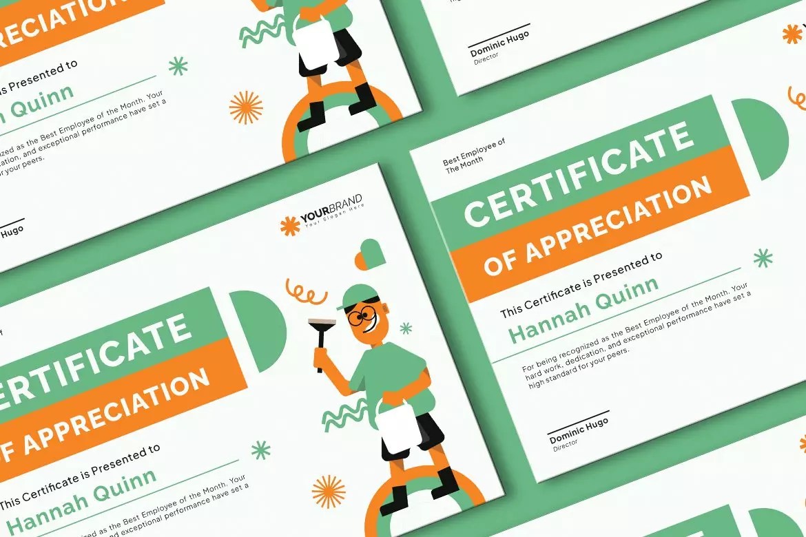 Cleaning Service Certificate MasterBundles