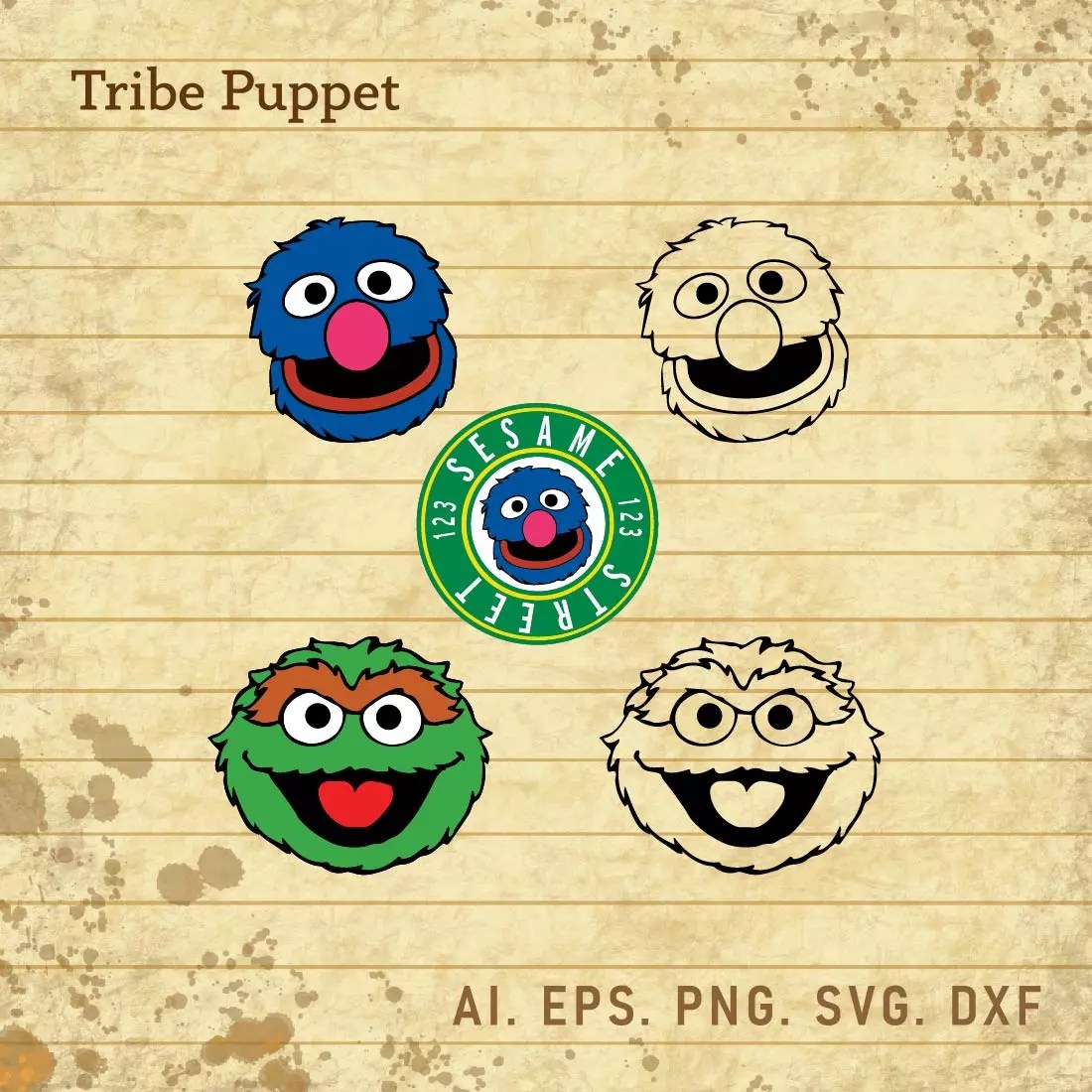 Sesame Street Characters MasterBundles