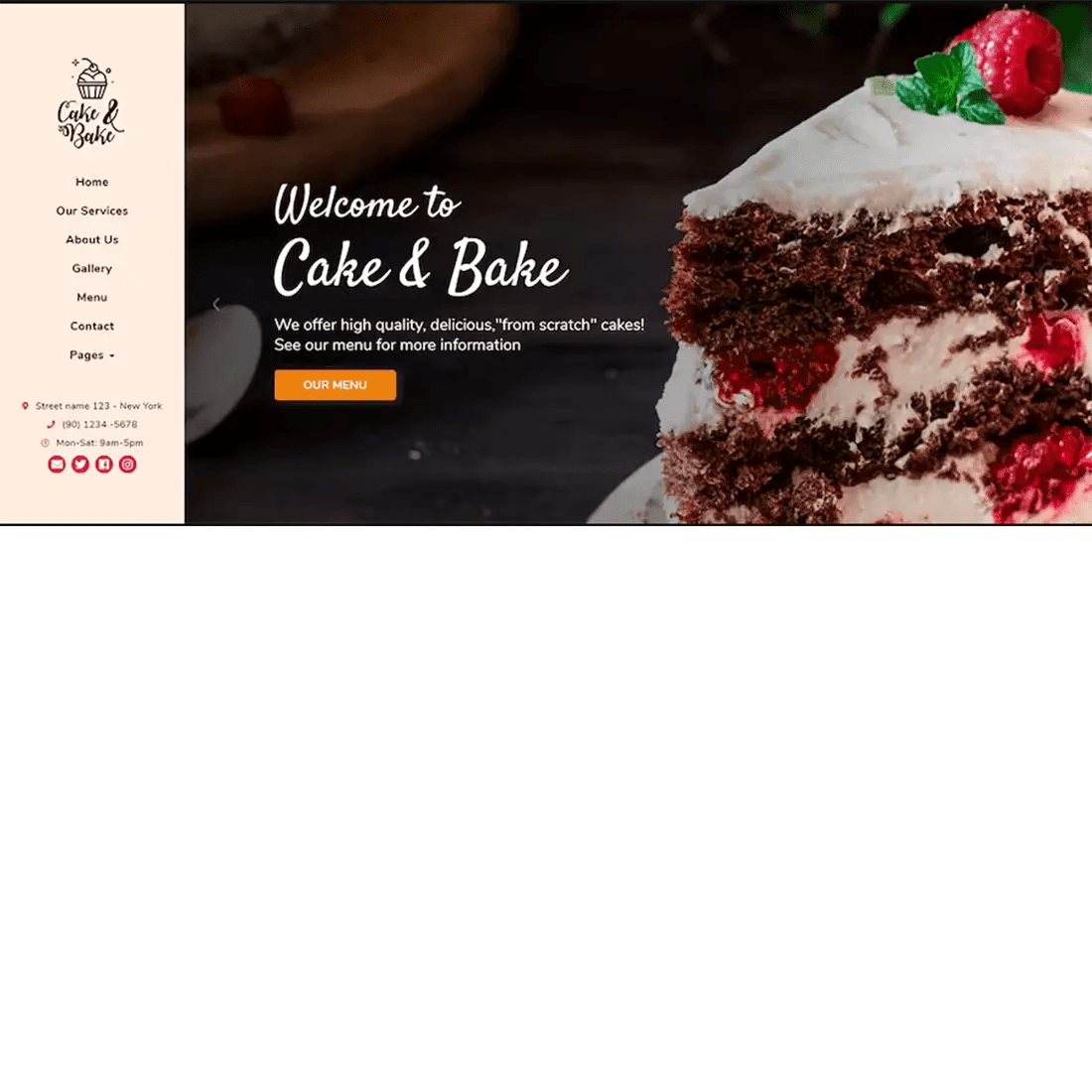 Free Cake & Bake HTML5 Template MasterBundles