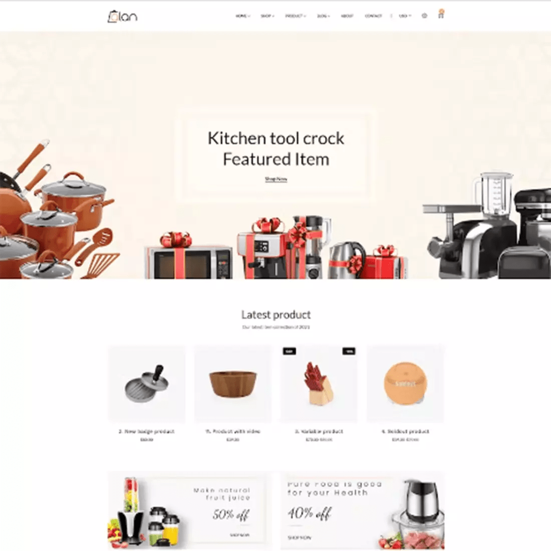 Free Kitchen Accessories Bootstrap 5 HTML Template MasterBundles