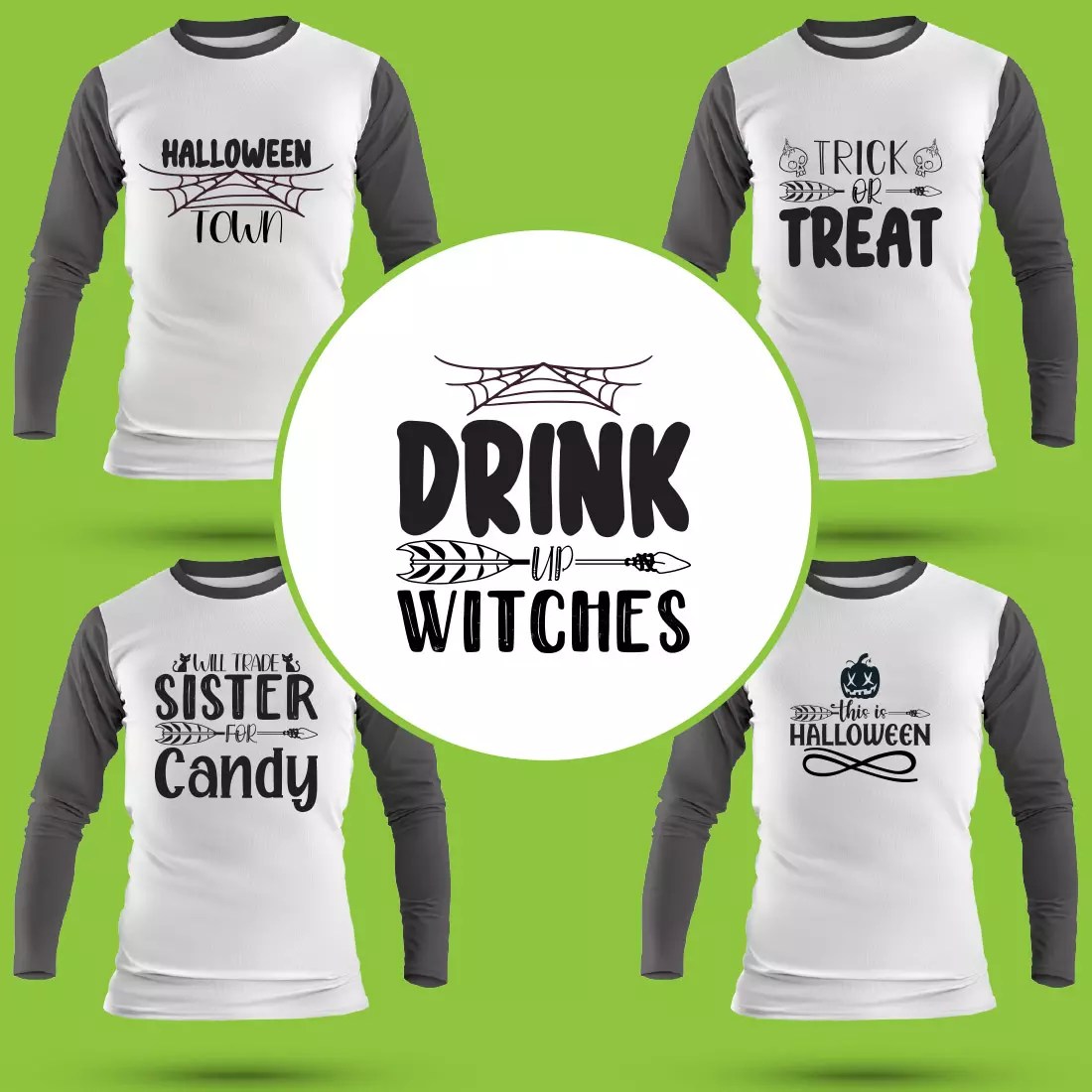 Halloween T Shirt Designs Bundle MasterBundles