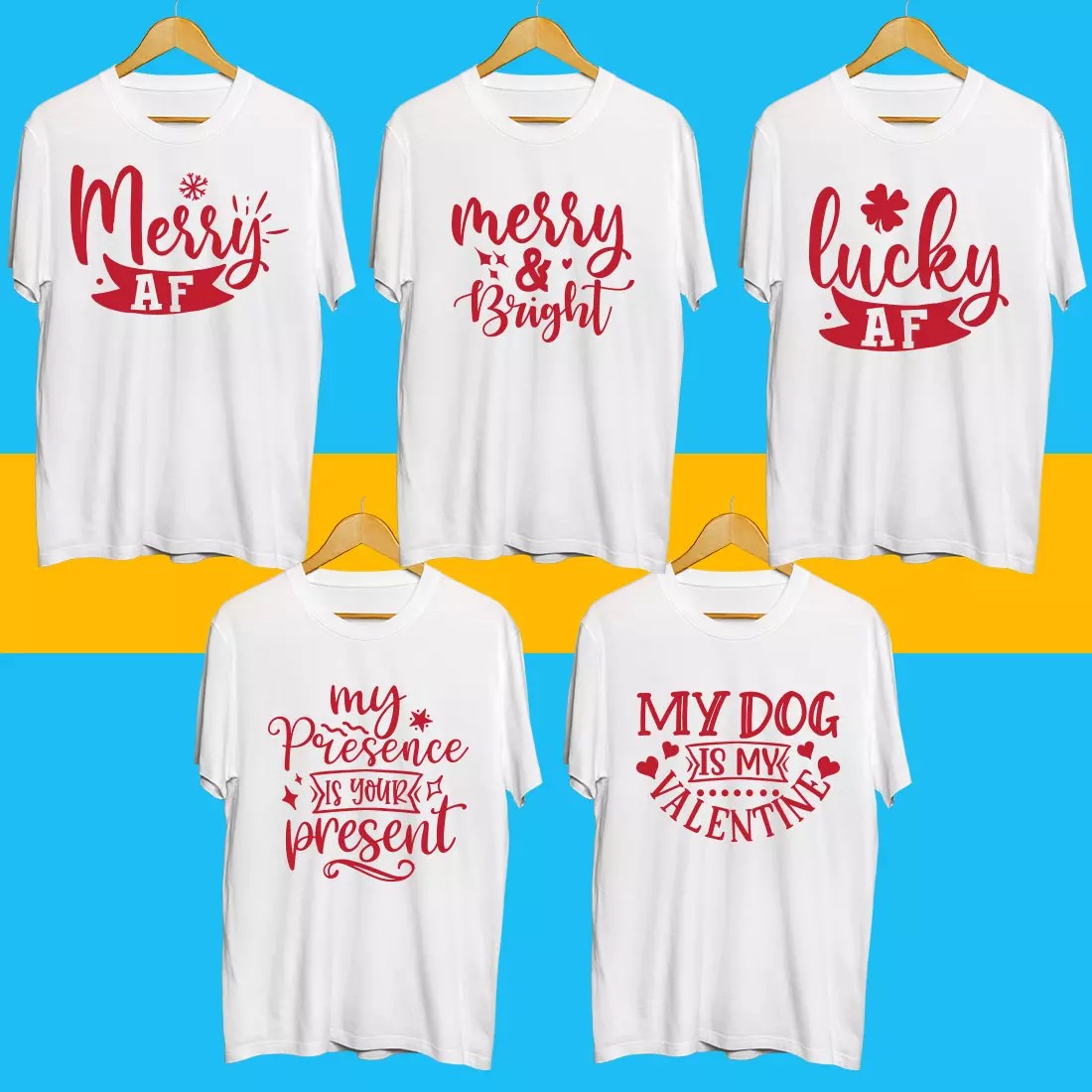 Holiday SVG T Shirt Designs Bundle MasterBundles