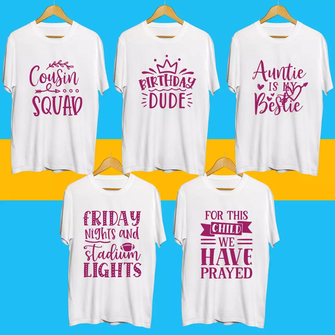 Kids SVG T Shirt Designs Bundle MasterBundles