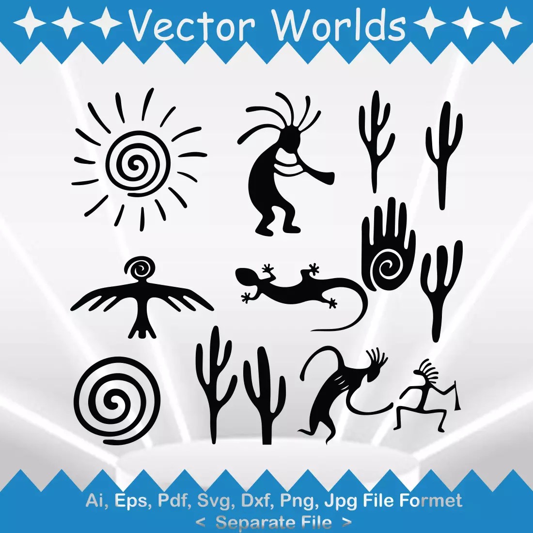 Kokopelli SVG Vector Design. MasterBundles