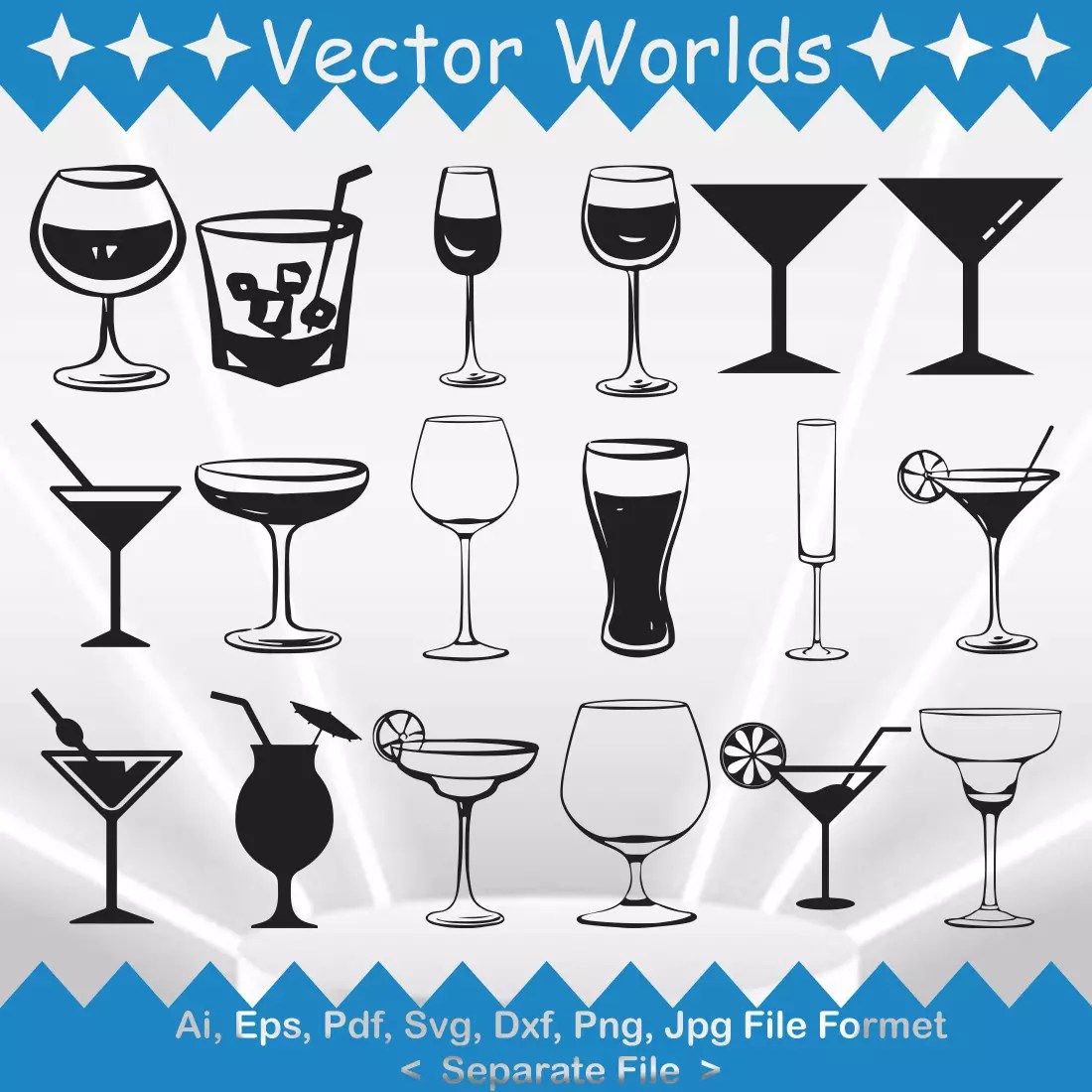 Margarita Glass SVG Vector Design. MasterBundles