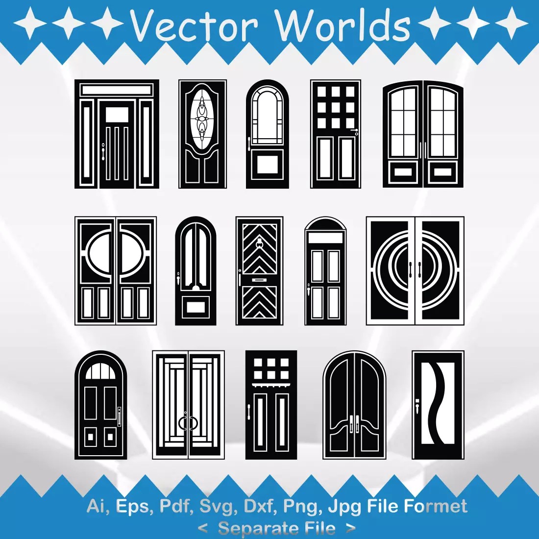 House Door SVG Vector Design. MasterBundles