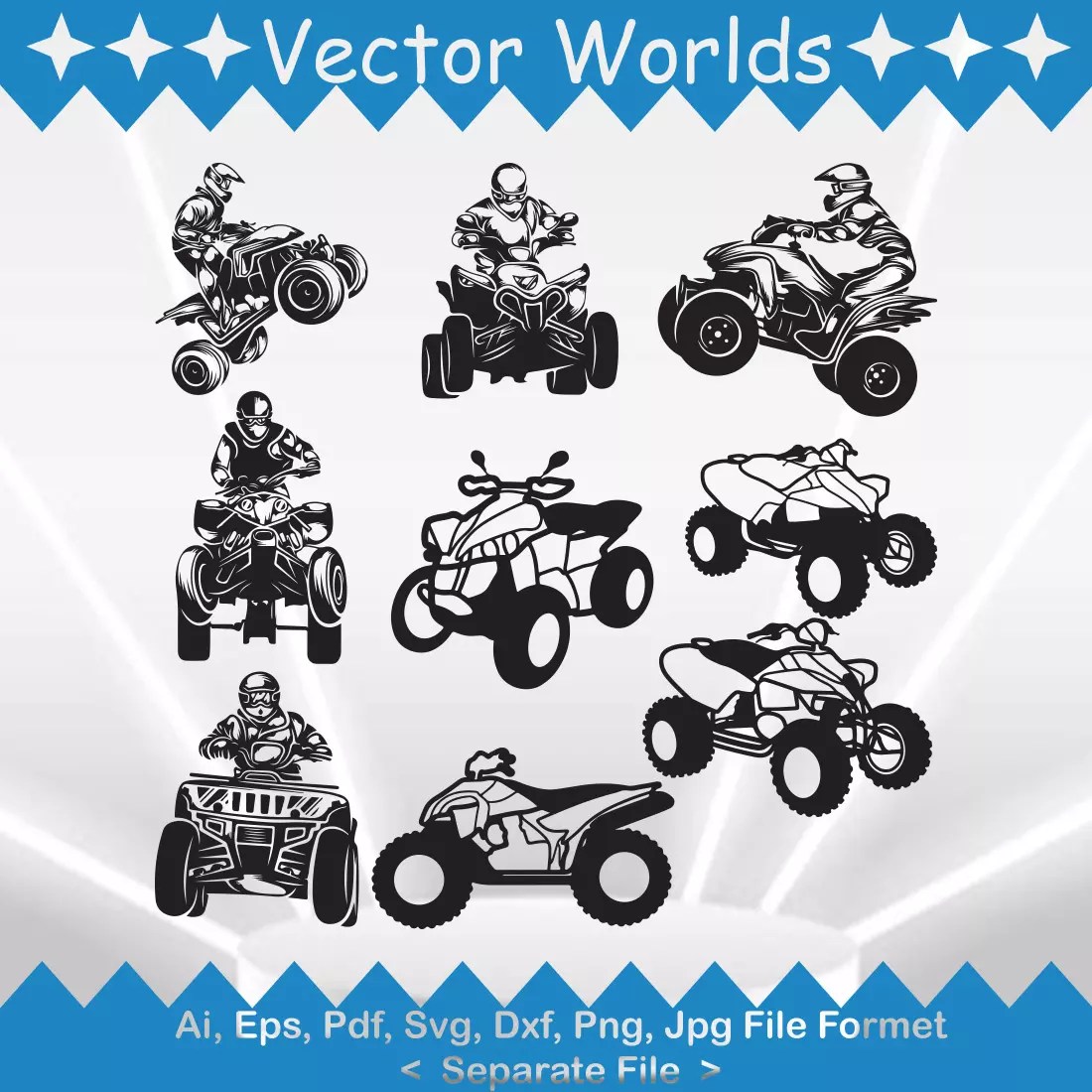 Quad Bike SVG Vector Design. MasterBundles