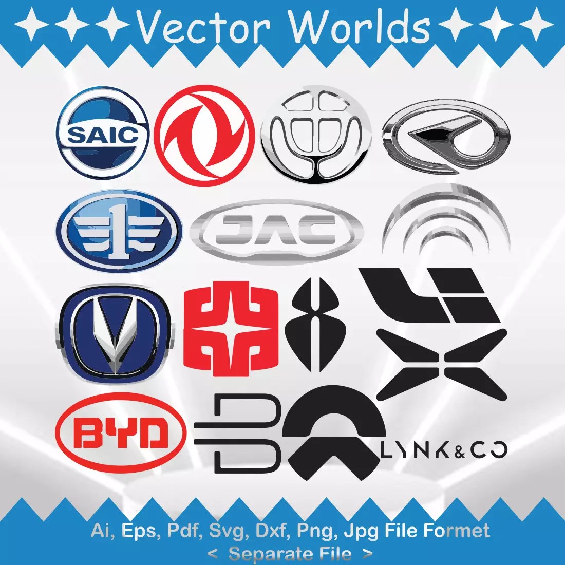 Chinese Car Brand Logo SVG Vector Design MasterBundles