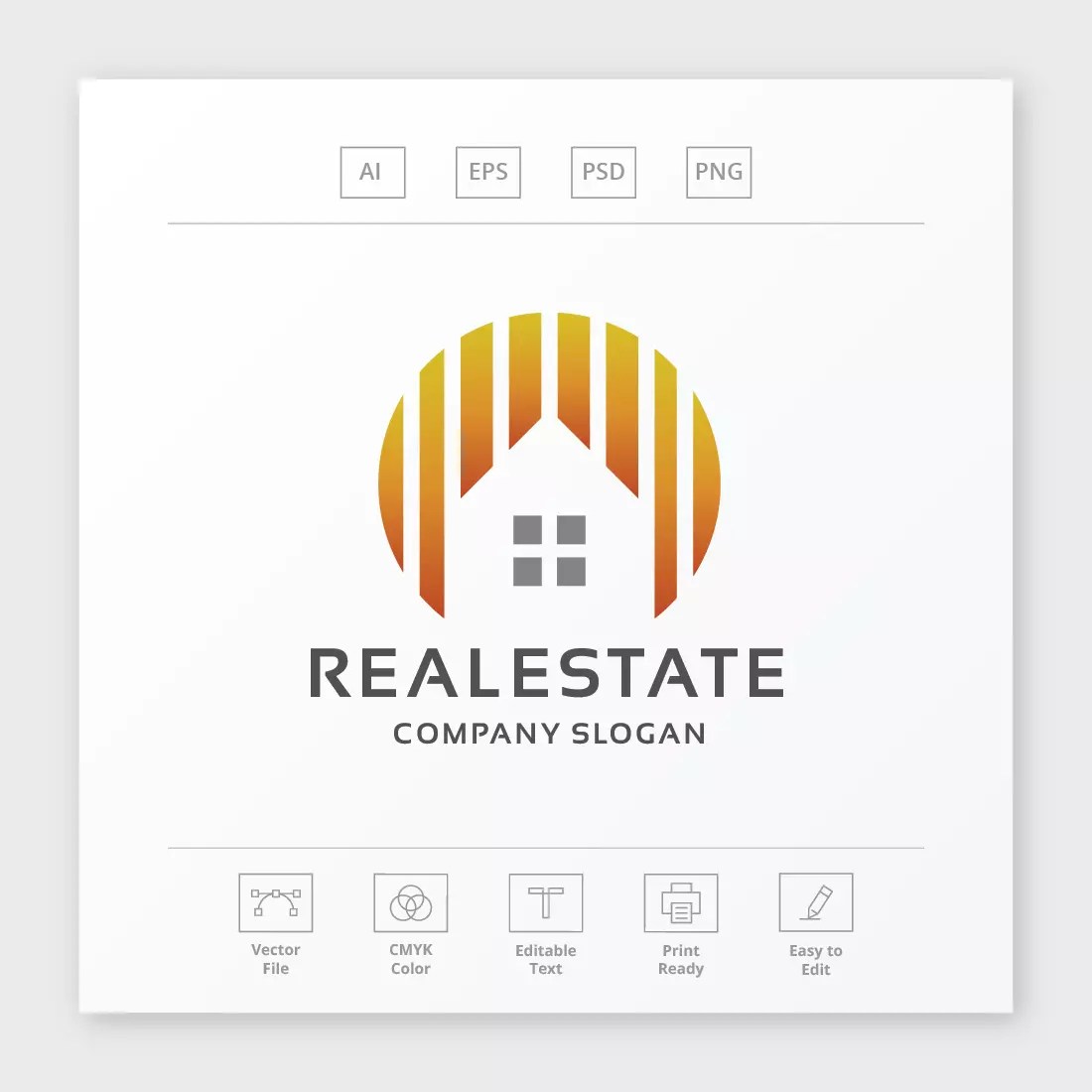 Sunny Real Estate Logo MasterBundles