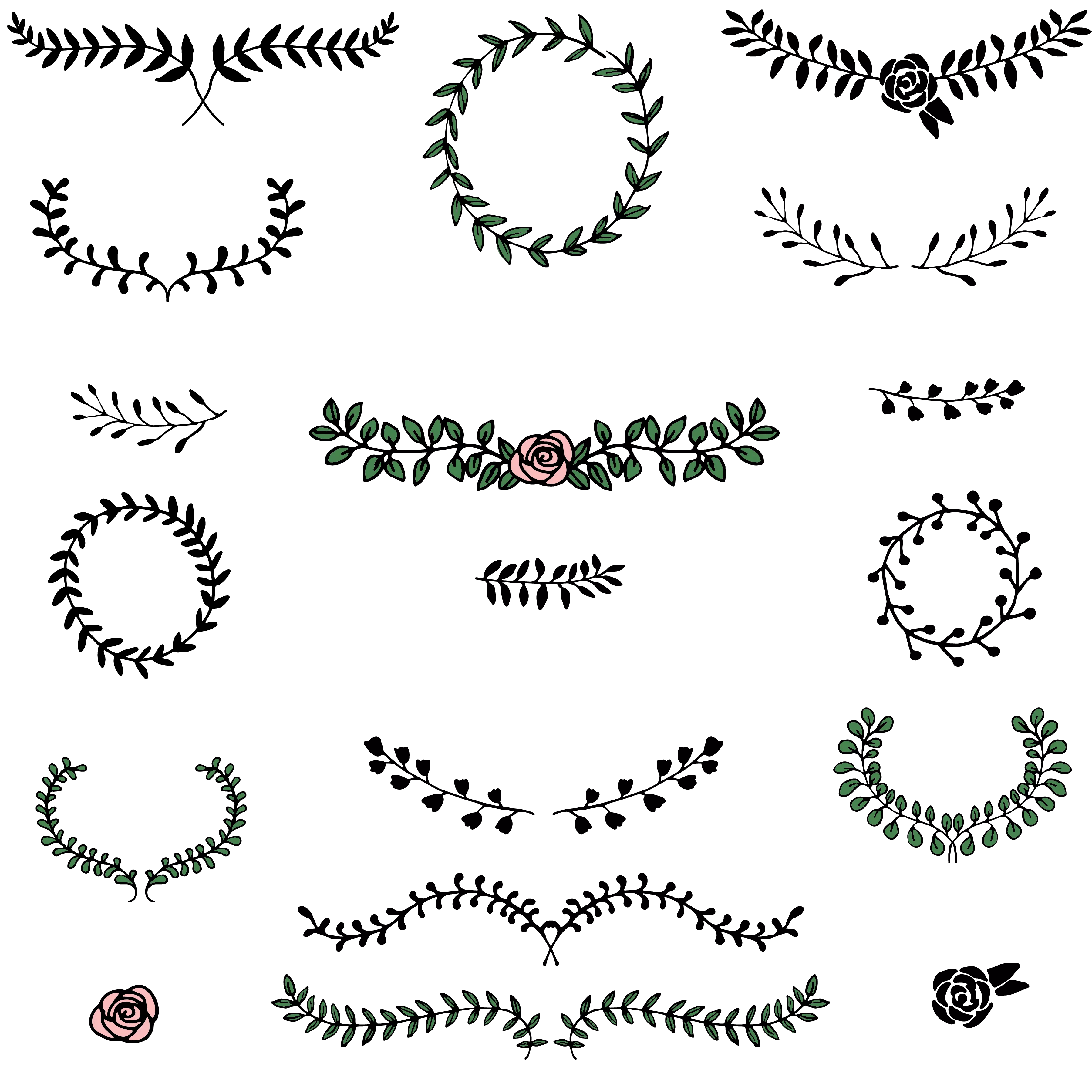 Wedding Elements Vector Love Megapack over 250 wedding