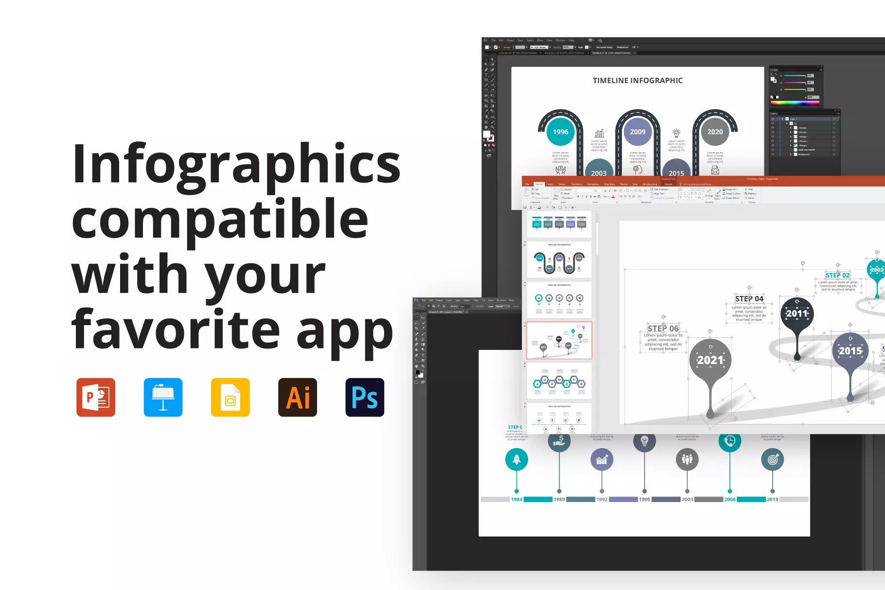 36 Timelines Infographic Presentations Keynote Timeline Template