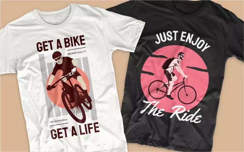 50+ Awesome Bicycle Tshirt Designs Bundle Collection