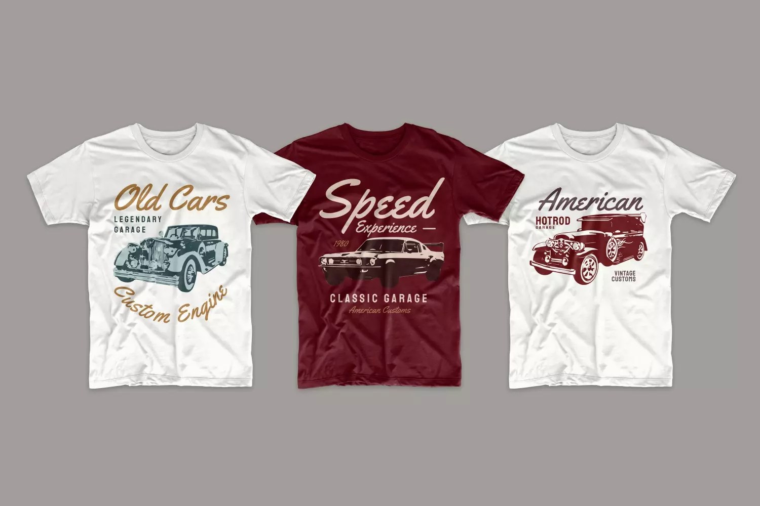 🚘 50 Classic Car Tshirt Designs Collectio MasterBundles