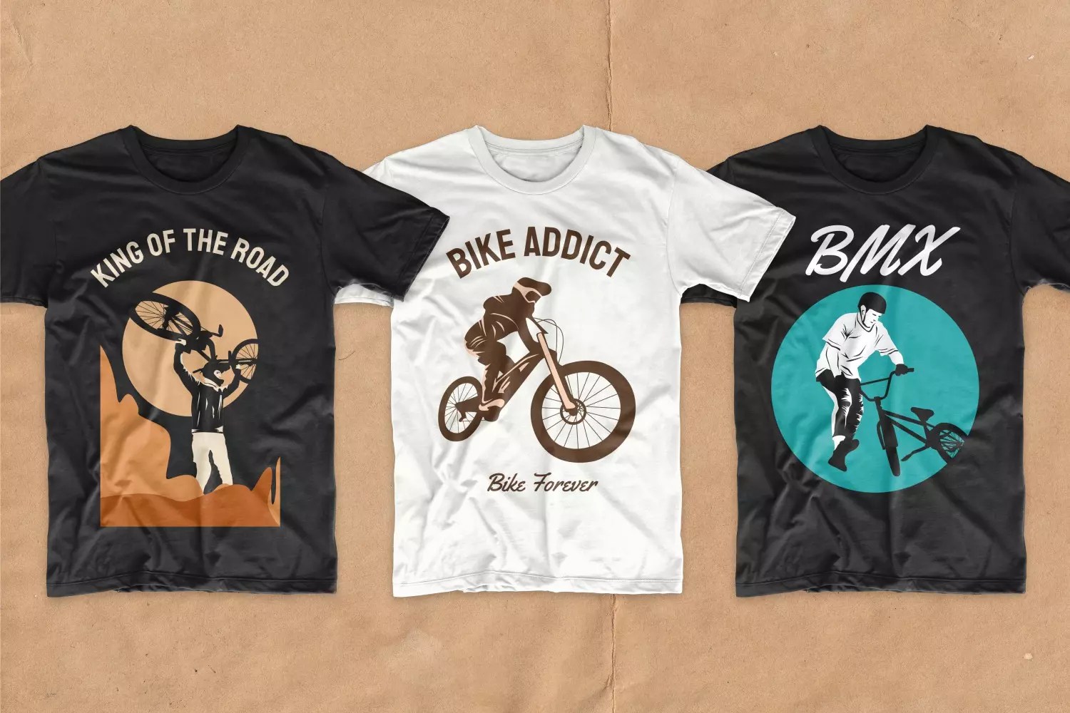 50+ Awesome Bicycle Tshirt Designs Bundle Collection