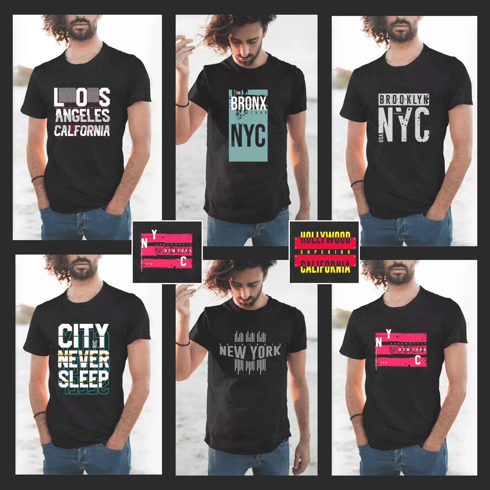 👕 106 Urban TShirt Design Collection