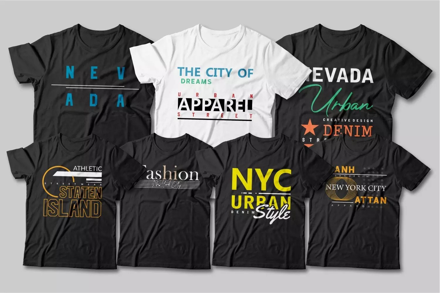 👕 Urban Street Style TShirt Designs Mega Bundle