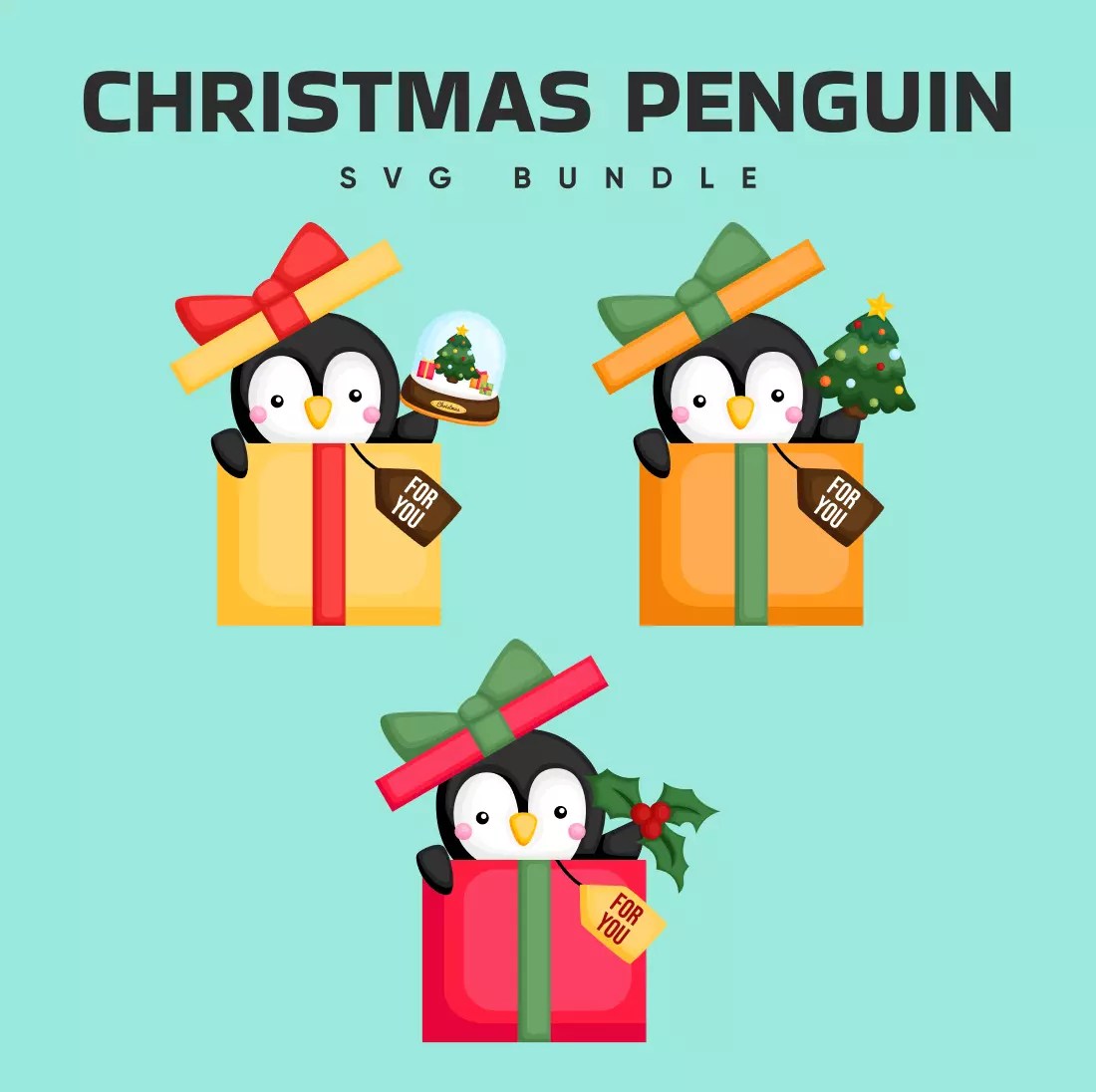 Christmas Penguin SVG MasterBundles