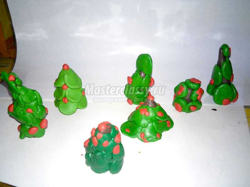 Конспект занятия в средней группе «Лепим елочку» и мастер класс