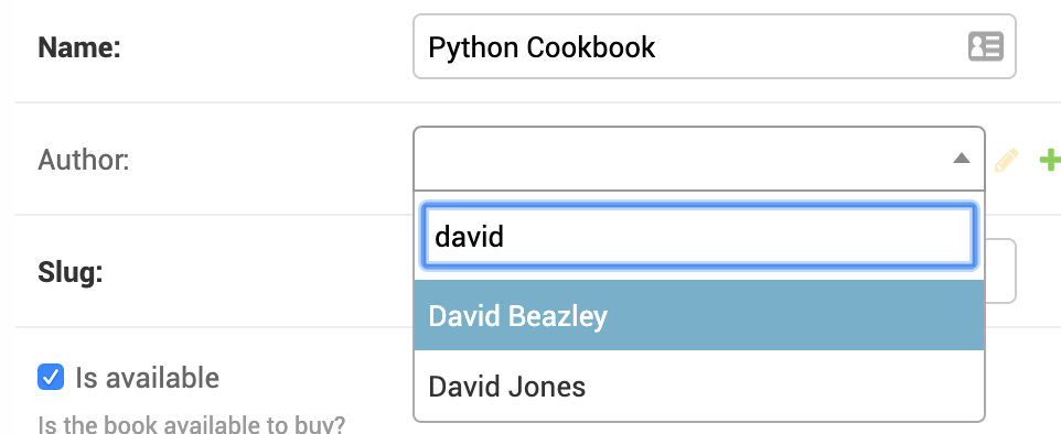 Managing Model Relationships — Mastering Django Admin 1.1.0 documentation