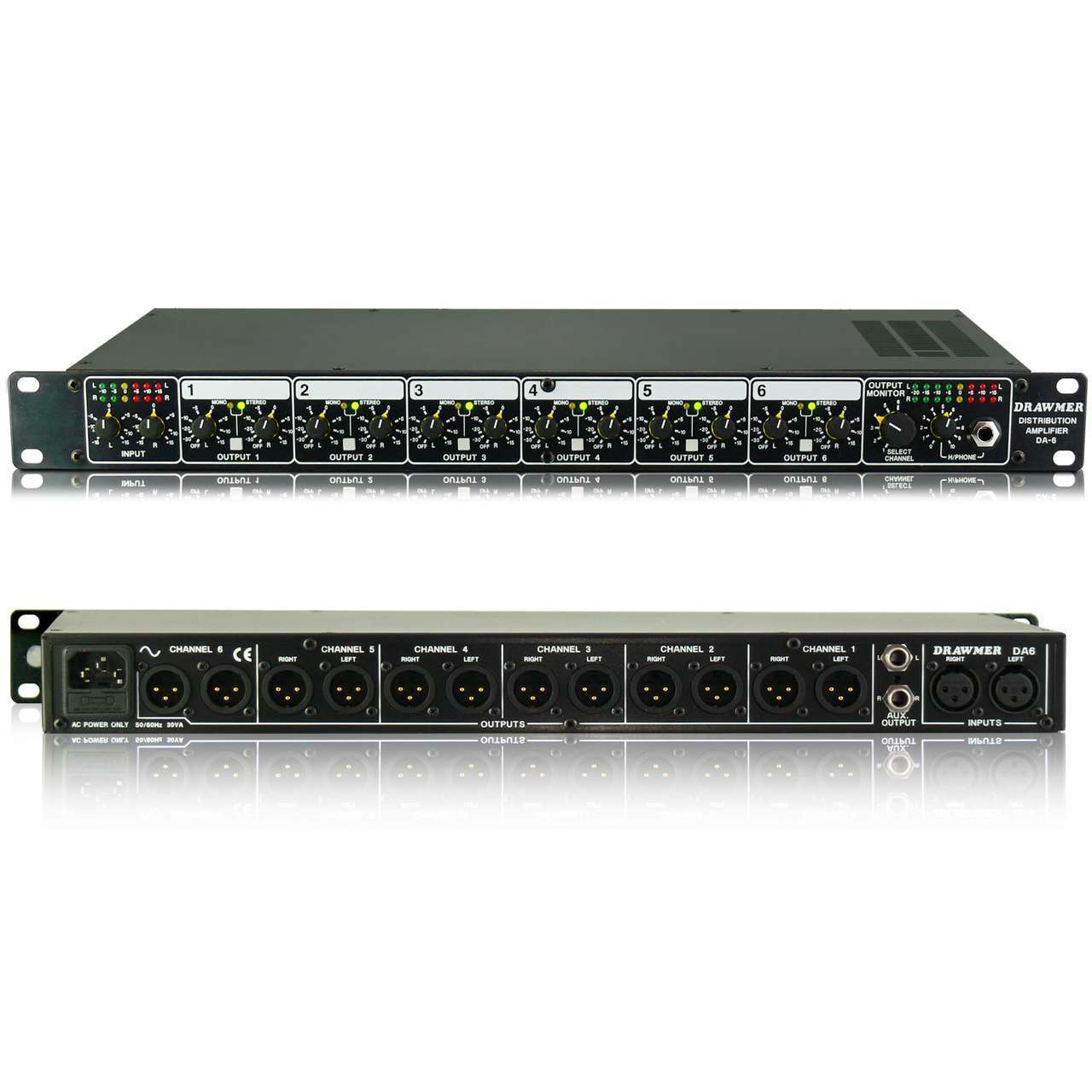 DA6 Balanced Distribution Amplifier Mastering Mansion Pro Audio