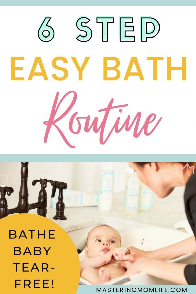 Easy Step by Step TearFree Baby Bath Routine Mastering Mom Life