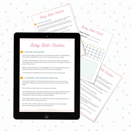 Easy Step by Step TearFree Baby Bath Routine Mastering Mom Life