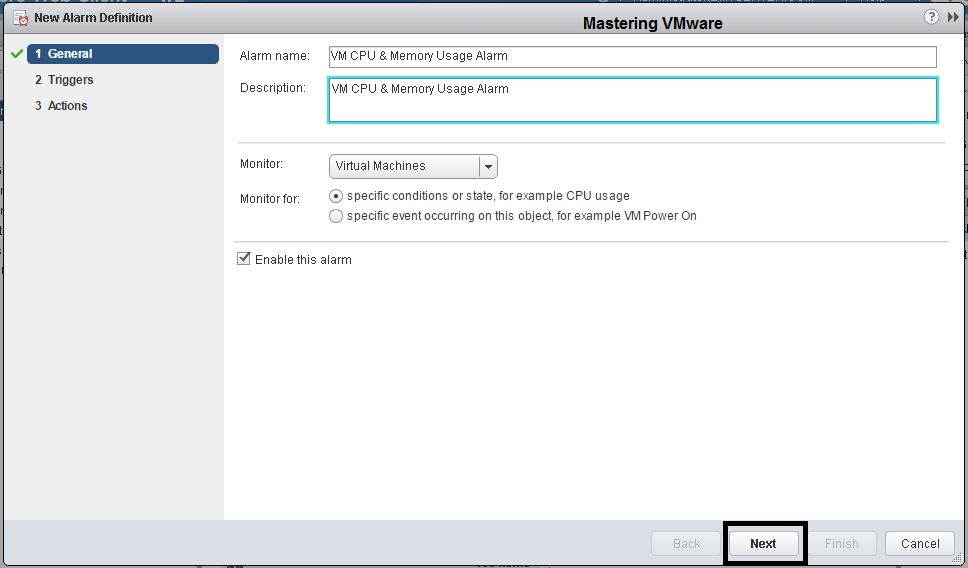 How to Create Custom Alarm in vCenter Mastering VMware