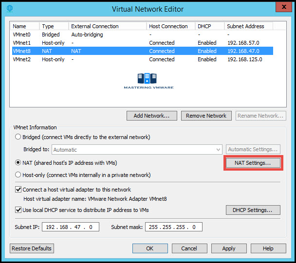 VMware Workstation Networking Mastering VMware