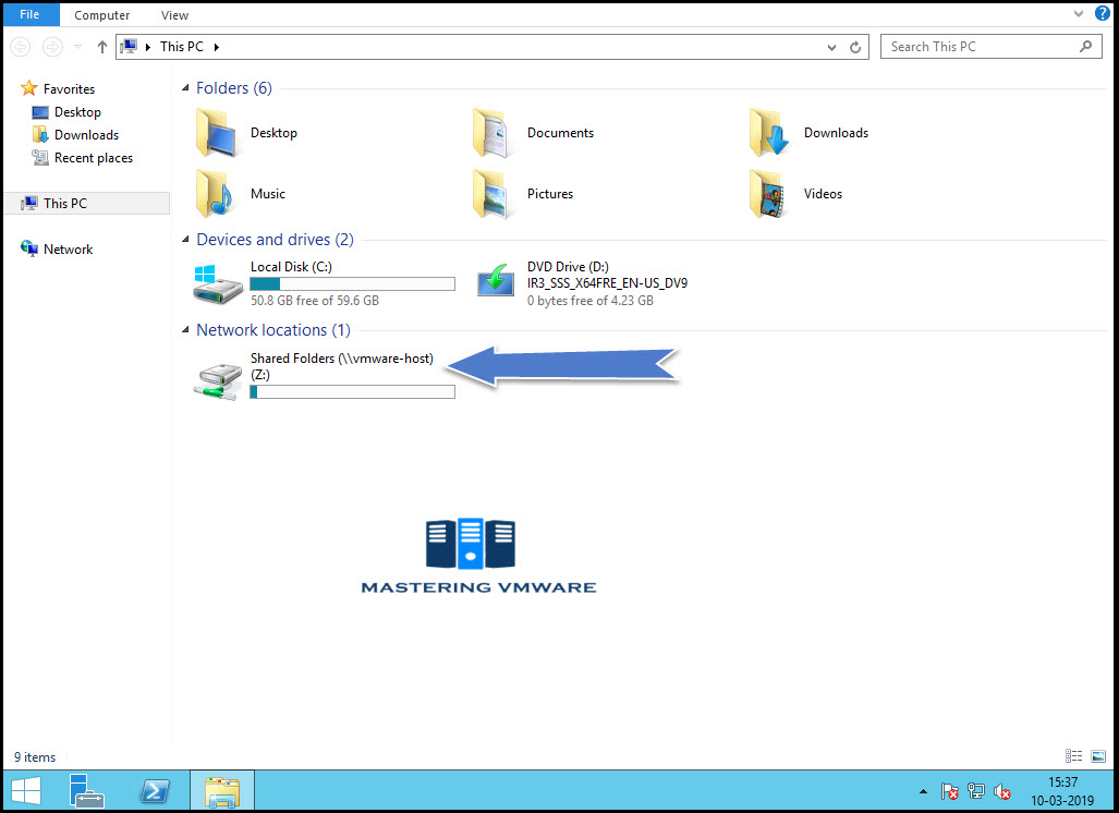 Shared folder in VMware Workstation Mastering VMware