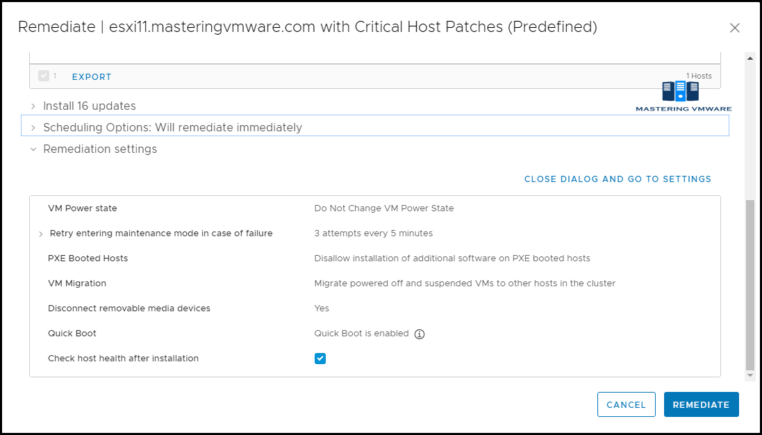 Patch ESXi Host using Update Manager Mastering VMware