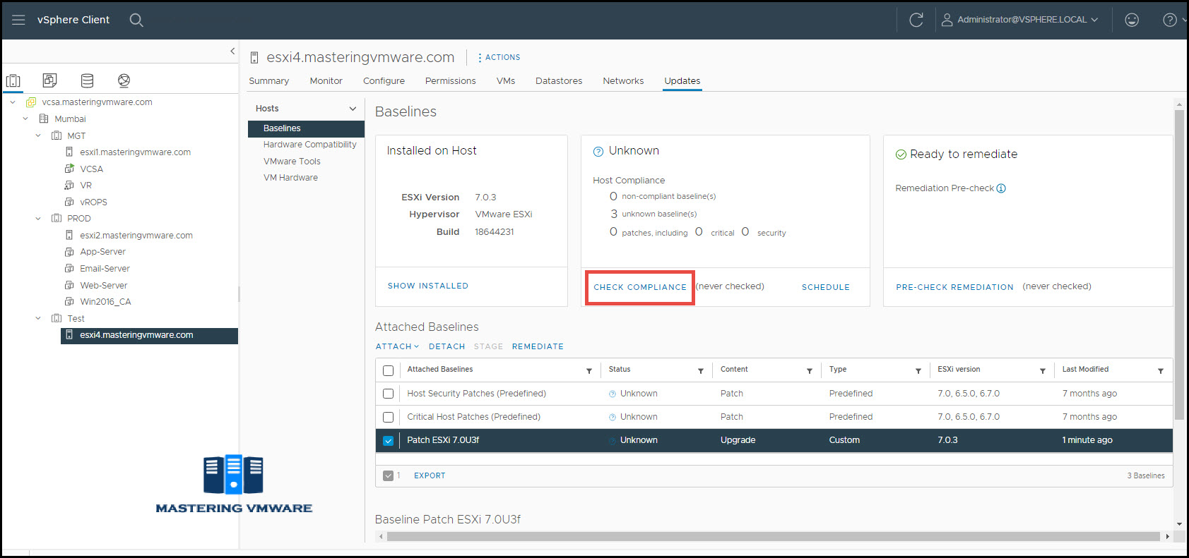How to Patch ESXi 7 Using Lifecycle Manager Mastering VMware