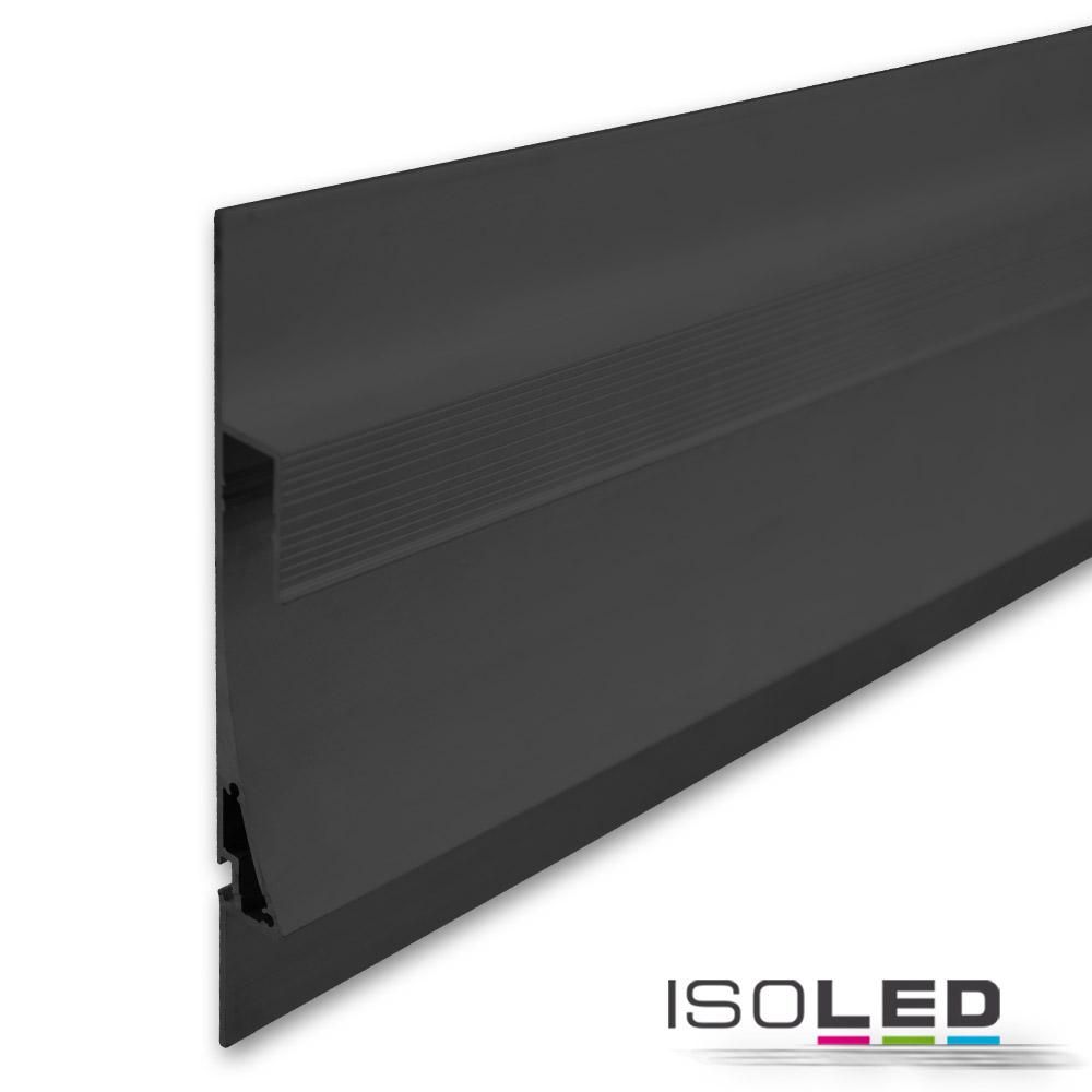 LED drywall light Single Curve, black anodised 200cm MASTERLIGHT