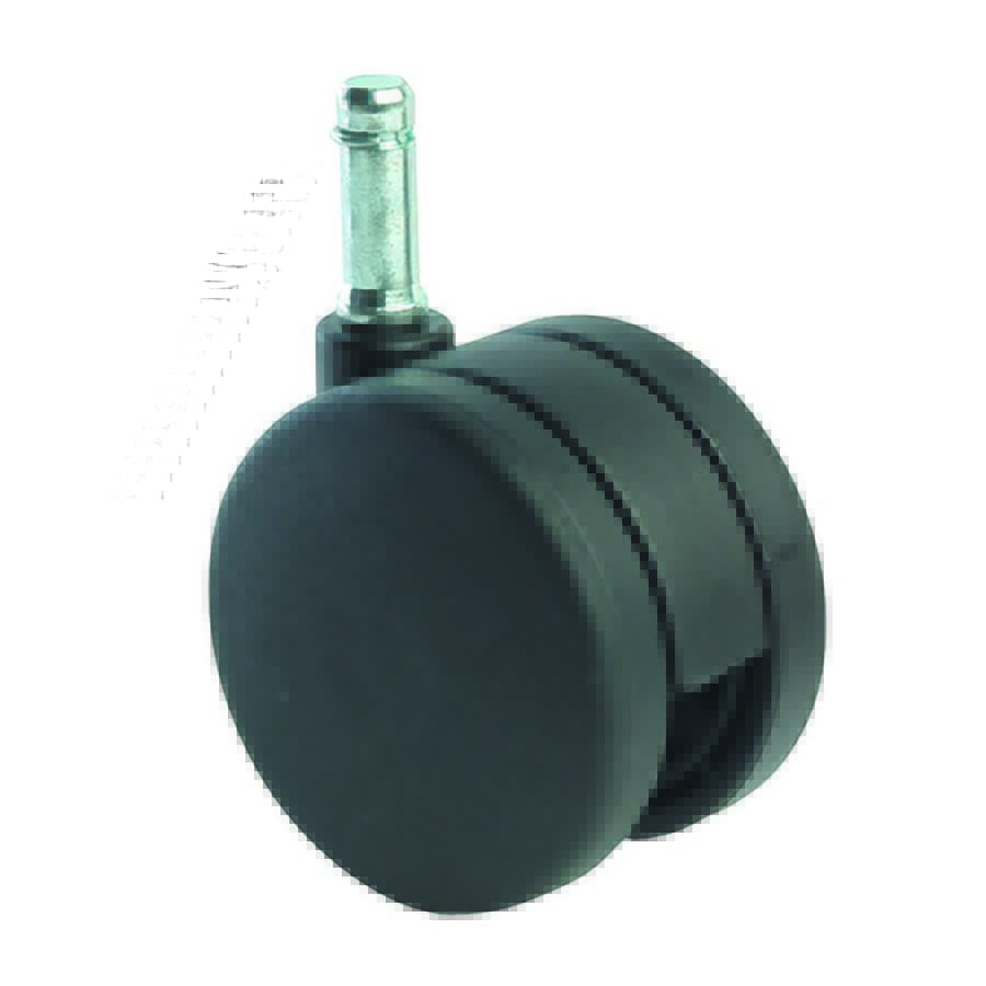 3 inch Dual Wheel Chair Mat Caster, 7/16″ x 13/8″ Stem C, 70582