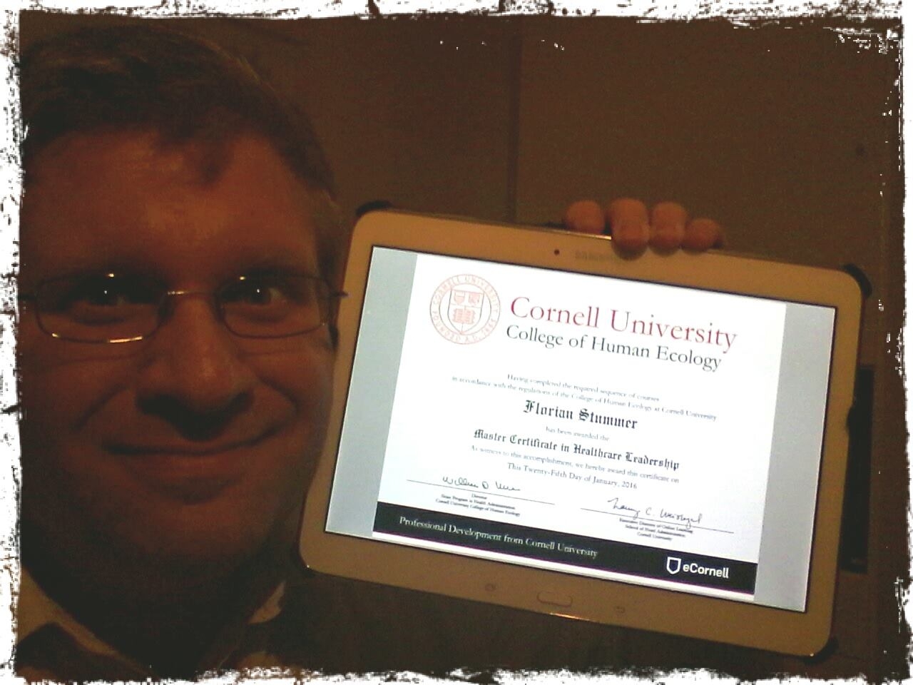 Cornell Master Certificate CHECK! Master the Master