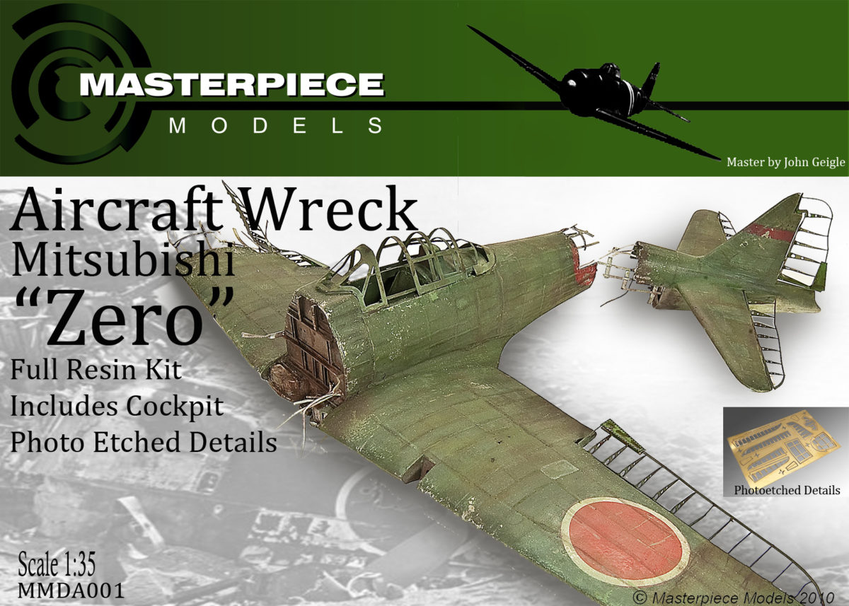 Wrecked Japanese Zero Model Kit | Masterpiece Models