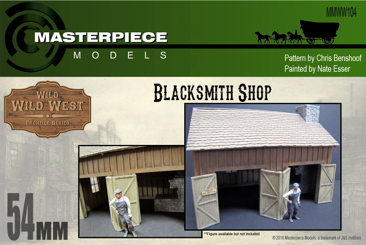 Blacksmith Shop Model Kit Western Model Kits Masterpiece Models